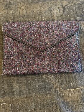 Rebecca minkoff sparkle envelope clutch